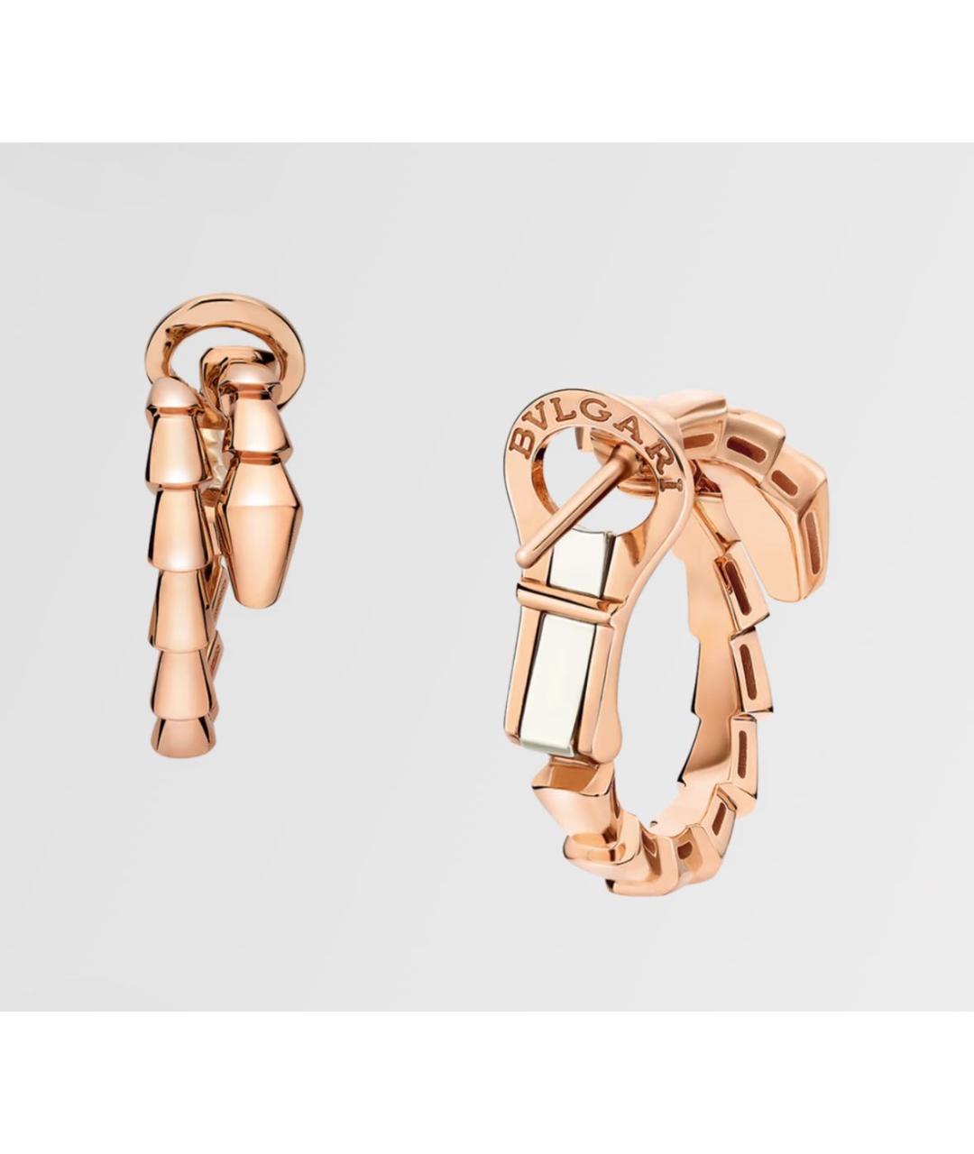 BVLGARI Розовые серьги из розового золота, фото 2