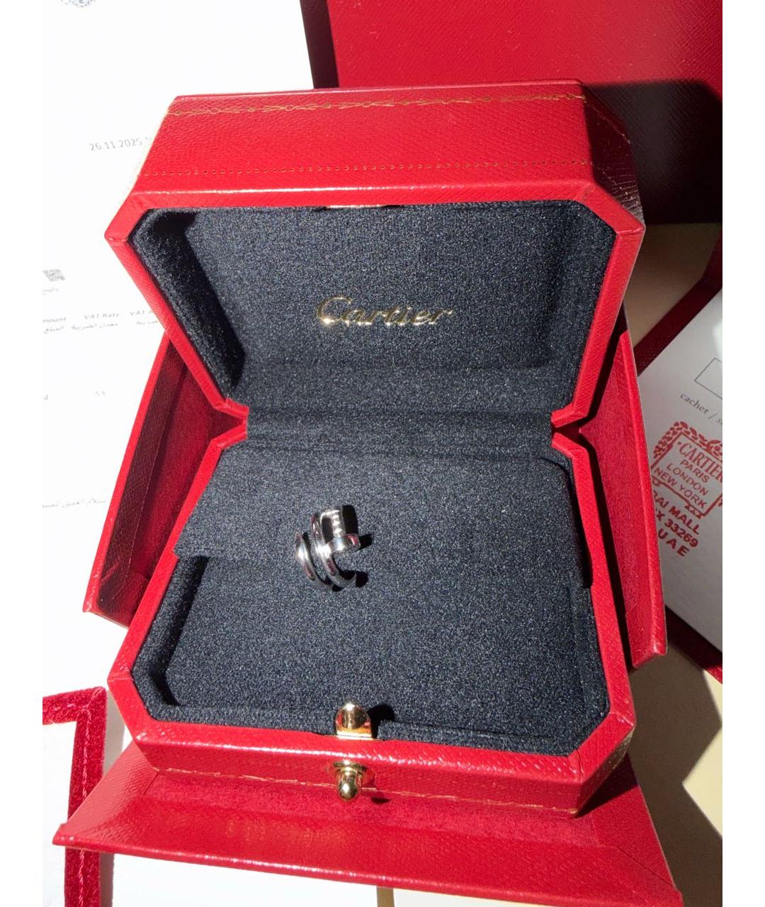 CARTIER Серебряные серьги из белого золота, фото 4