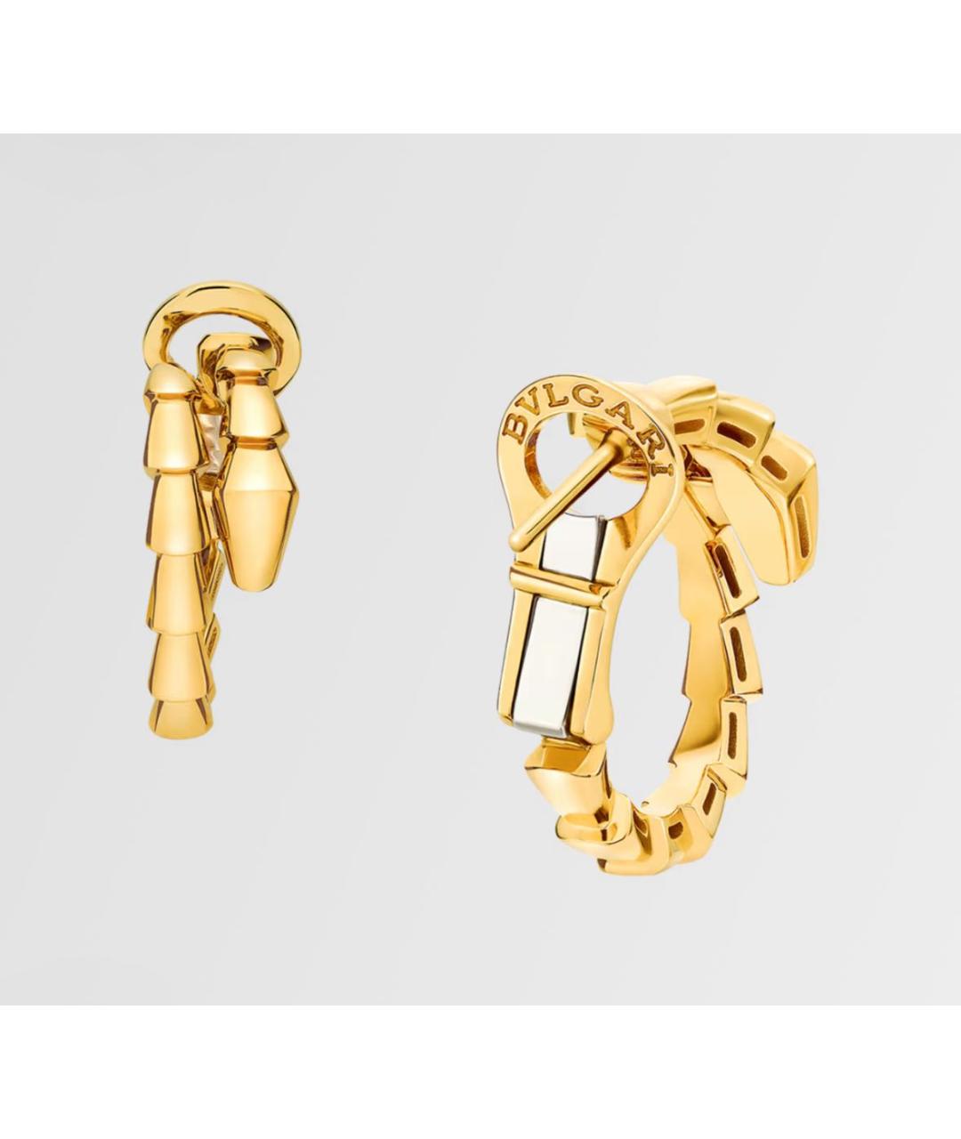BVLGARI Желтые серьги из желтого золота, фото 2