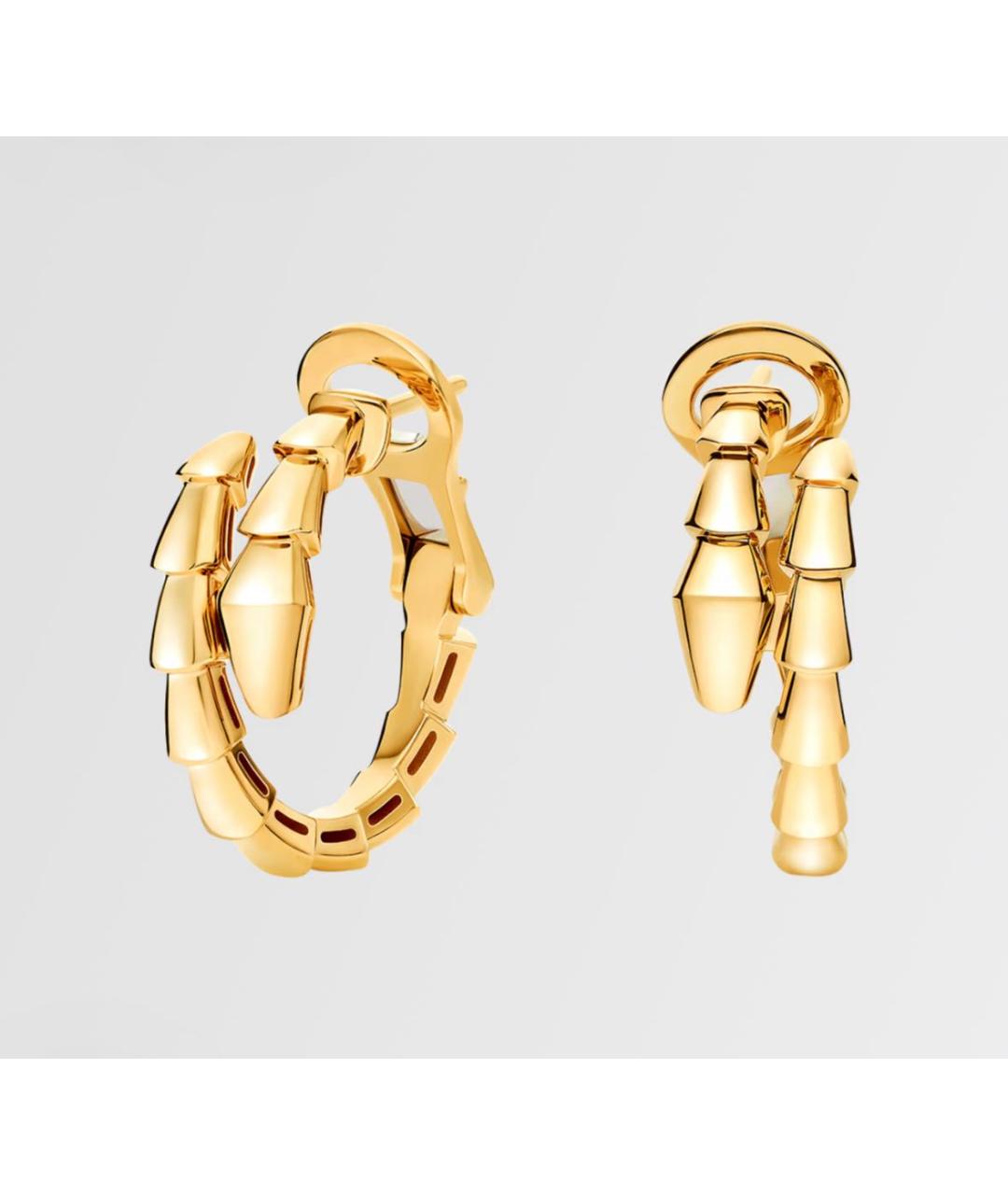 BVLGARI Желтые серьги из желтого золота, фото 3