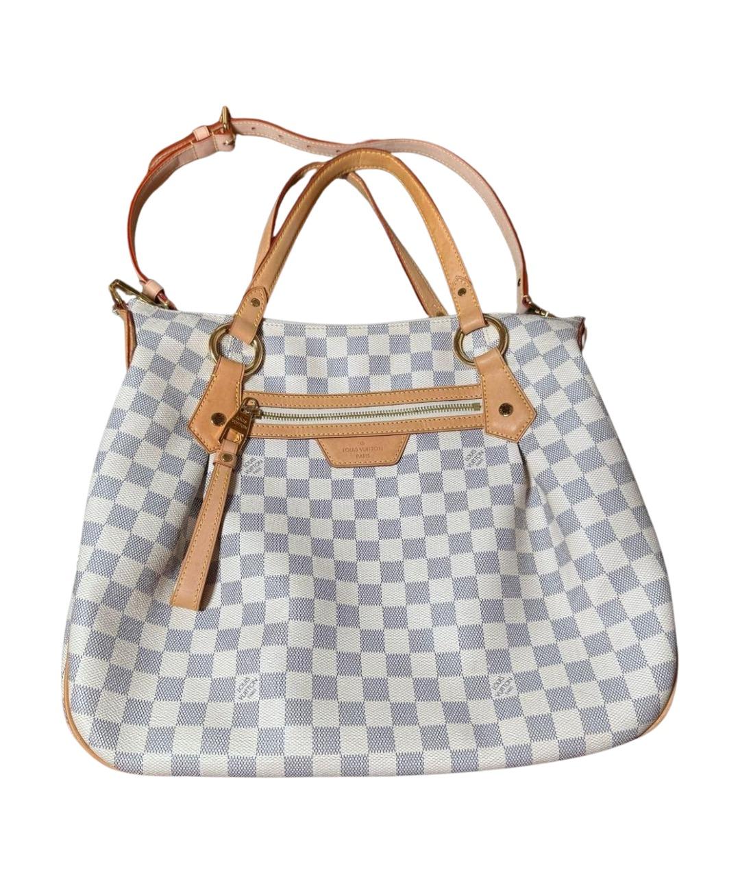 LOUIS VUITTON Белая кожаная сумка с короткими ручками, фото 1