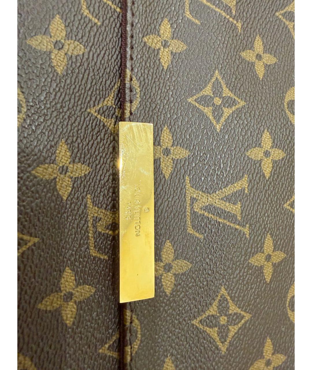 LOUIS VUITTON Коричневая кожаная сумка через плечо, фото 2