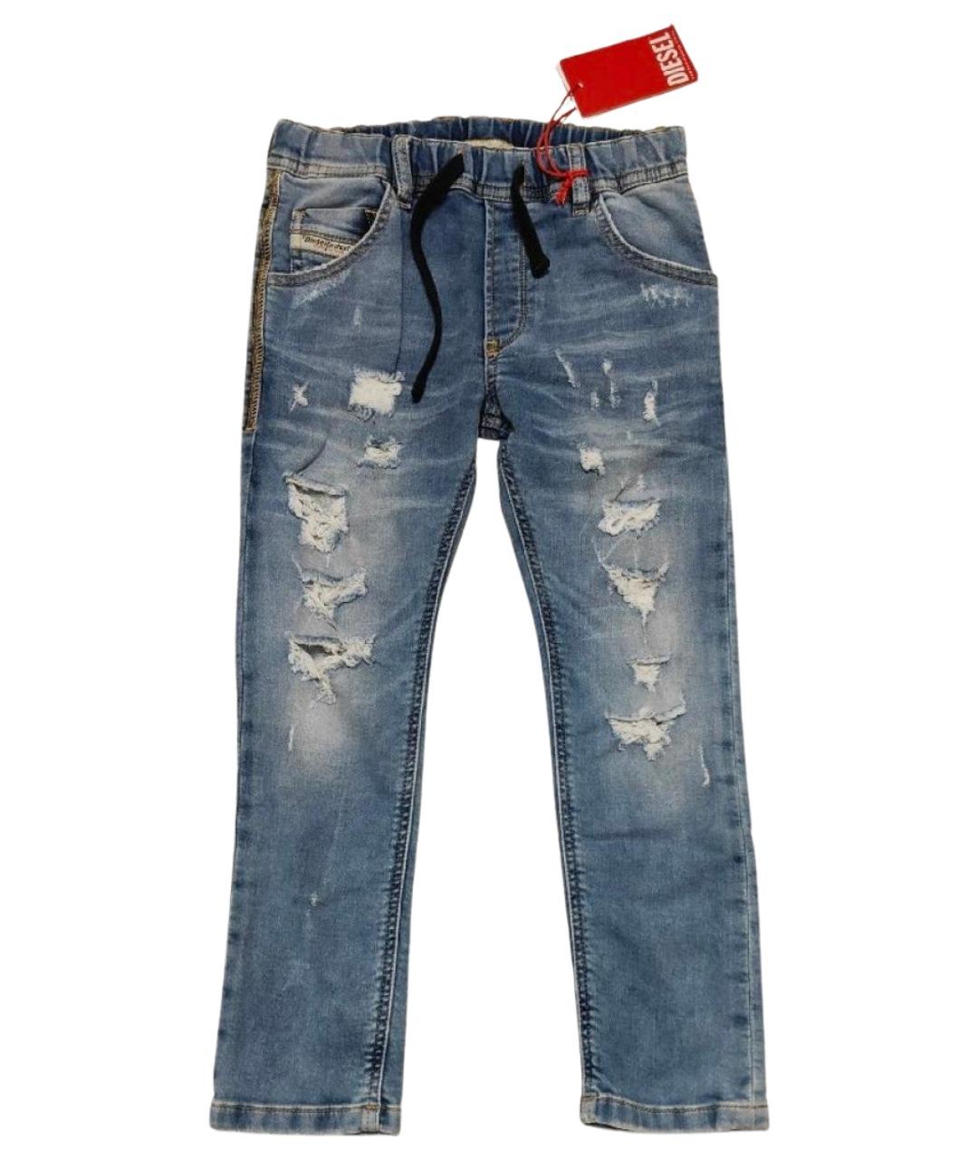 DIESEL Голубые хлопковые детские джинсы, фото 1