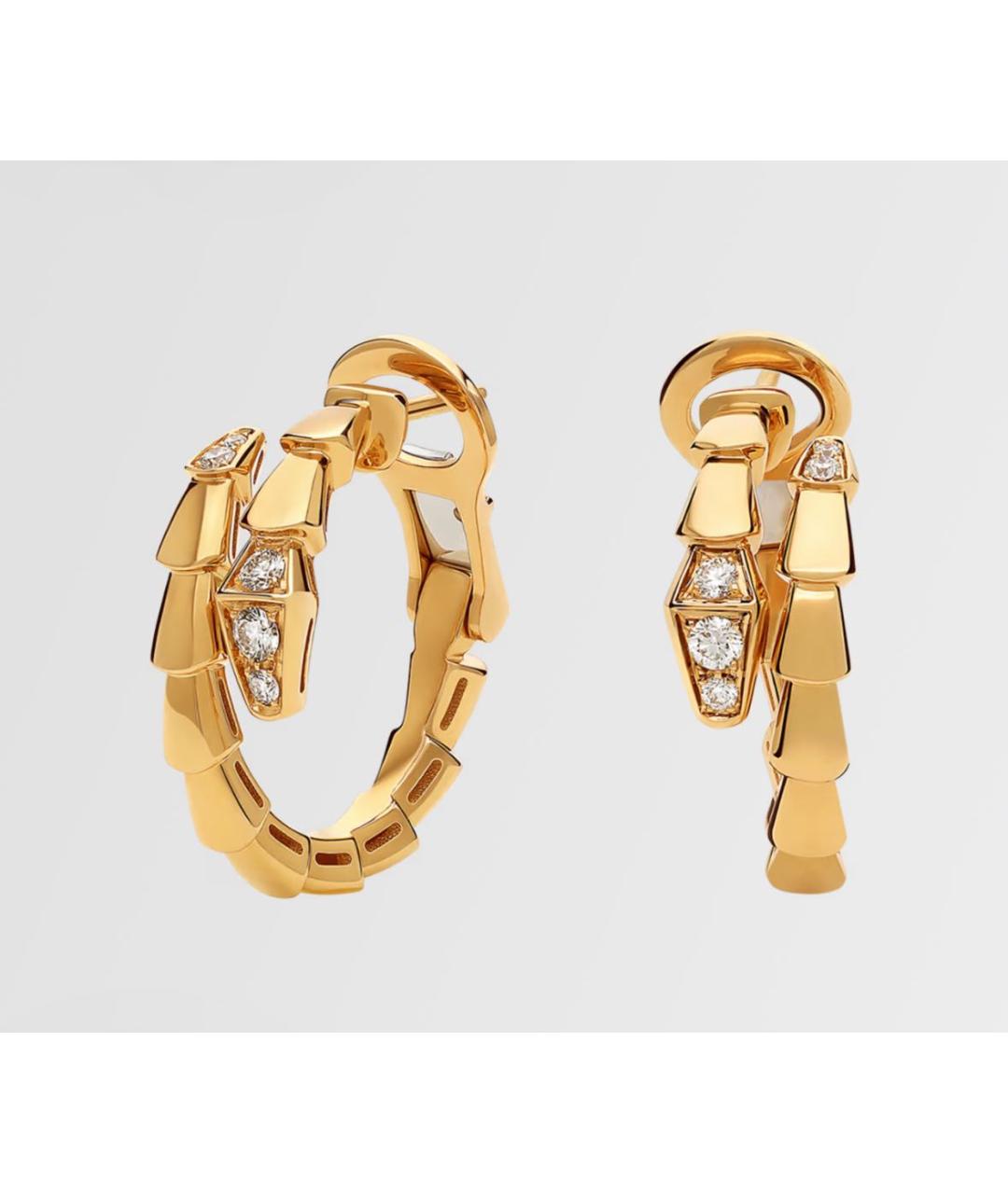 BVLGARI Желтые серьги из желтого золота, фото 3