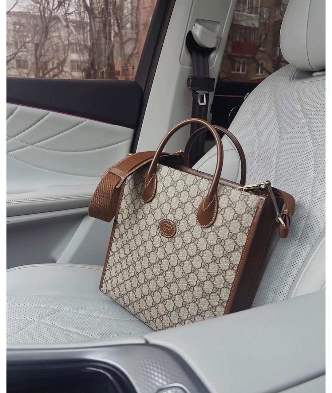 GUCCI Коричневая сумка через плечо, фото 3