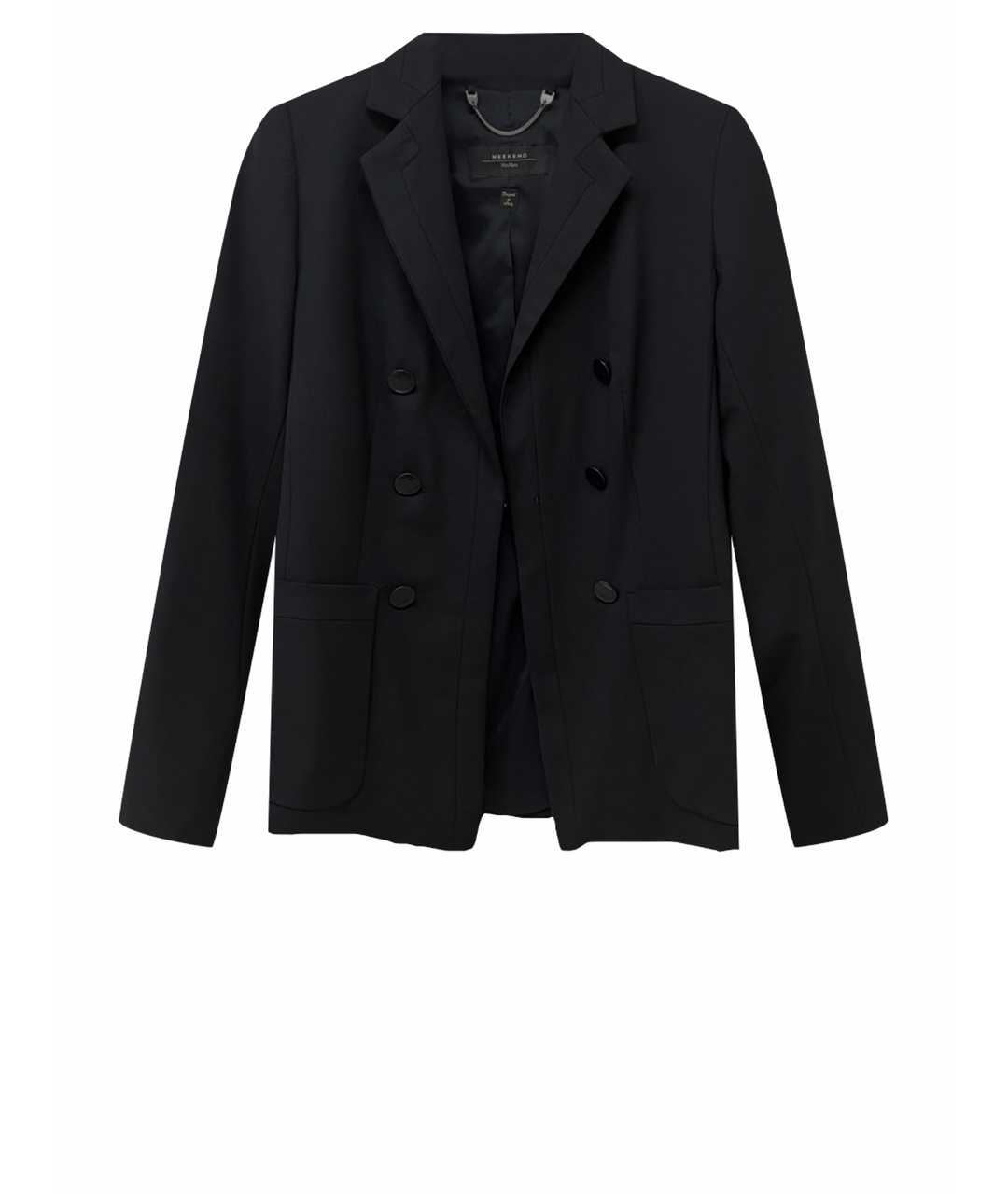 WEEKEND MAX MARA Черный шерстяной жакет/пиджак, фото 1