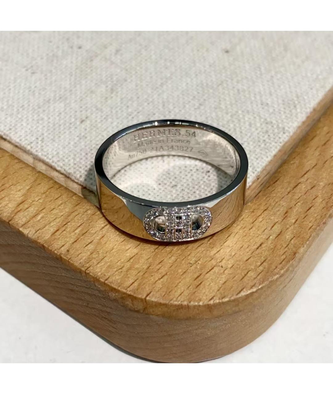 HERMES Серебряное кольцо из белого золота, фото 2