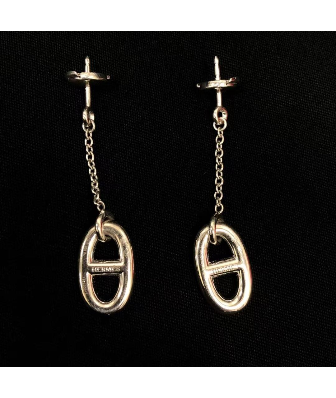 HERMES Серебряные серебряные серьги, фото 3