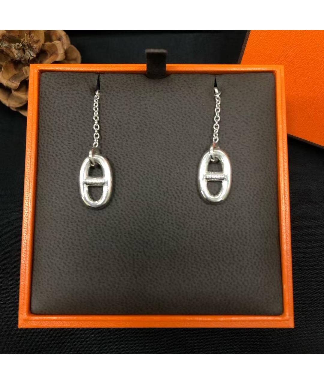 HERMES Серебряные серебряные серьги, фото 2
