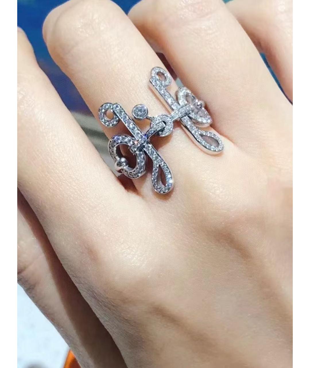 HERMES Серебряное кольцо из белого золота, фото 5