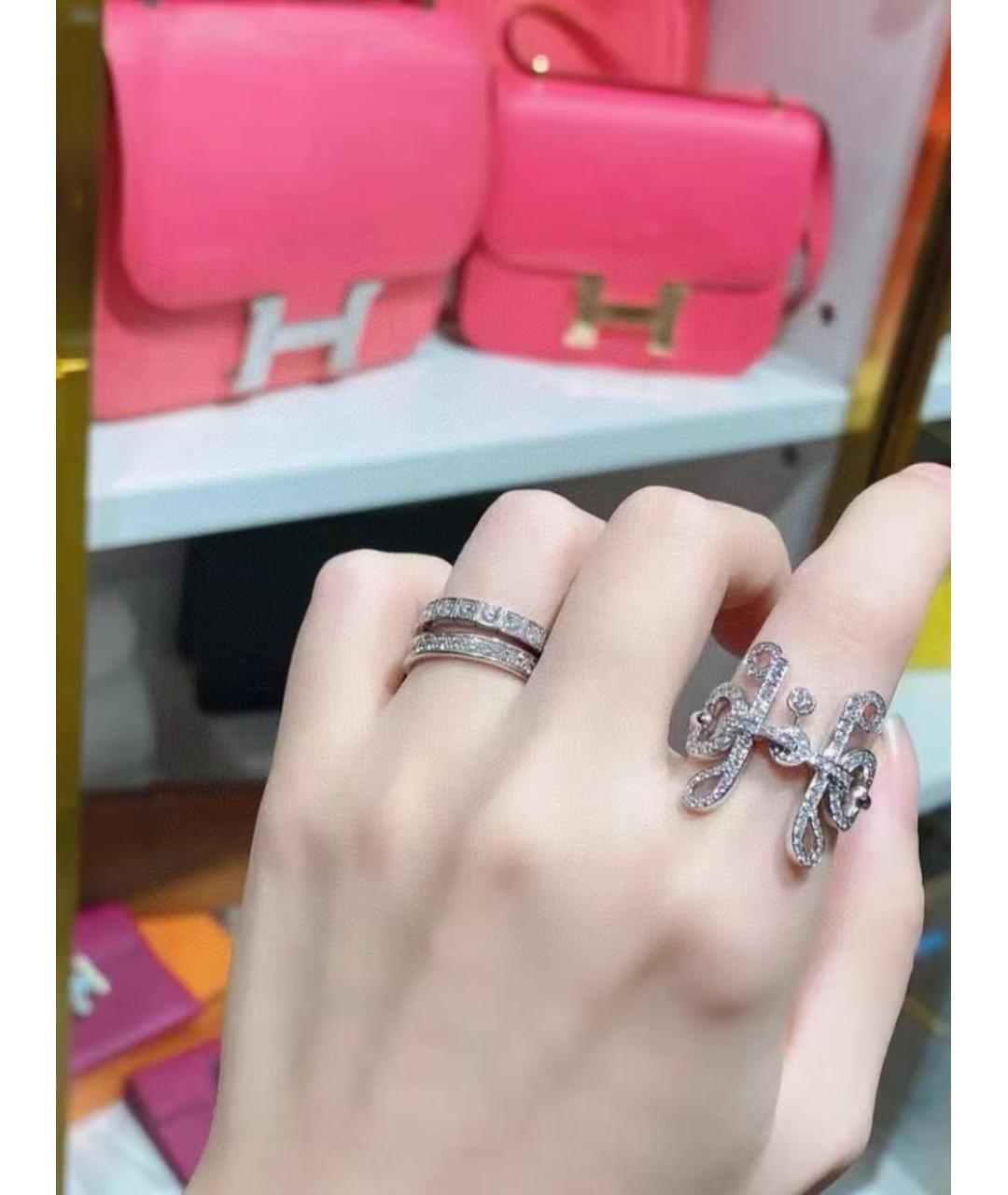 HERMES Серебряное кольцо из белого золота, фото 6