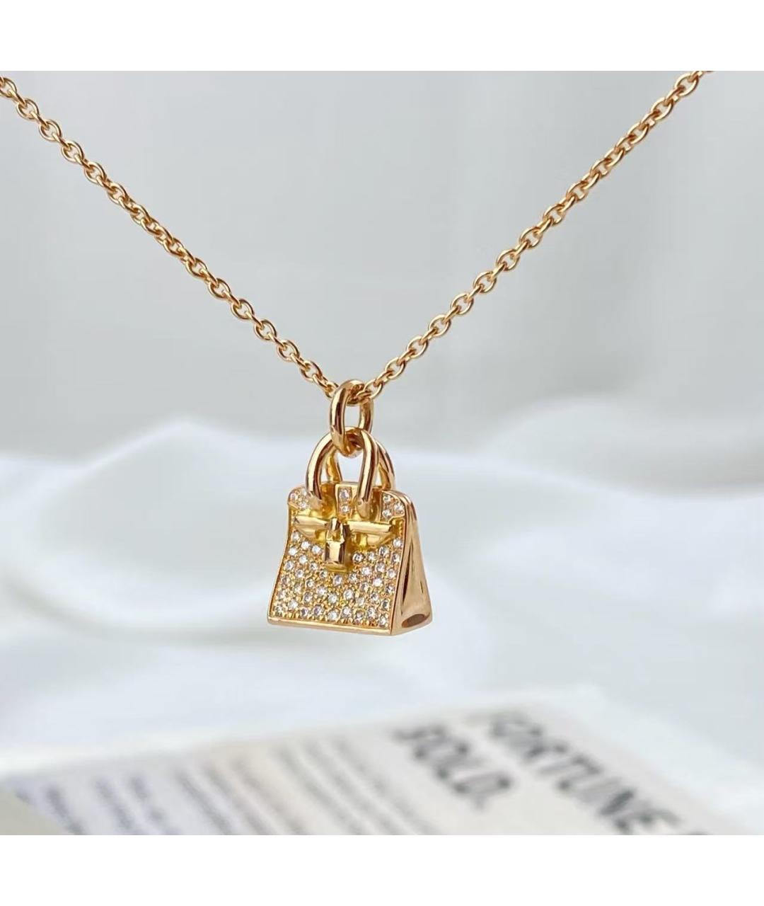 HERMES Золотая подвеска из розового золота, фото 2