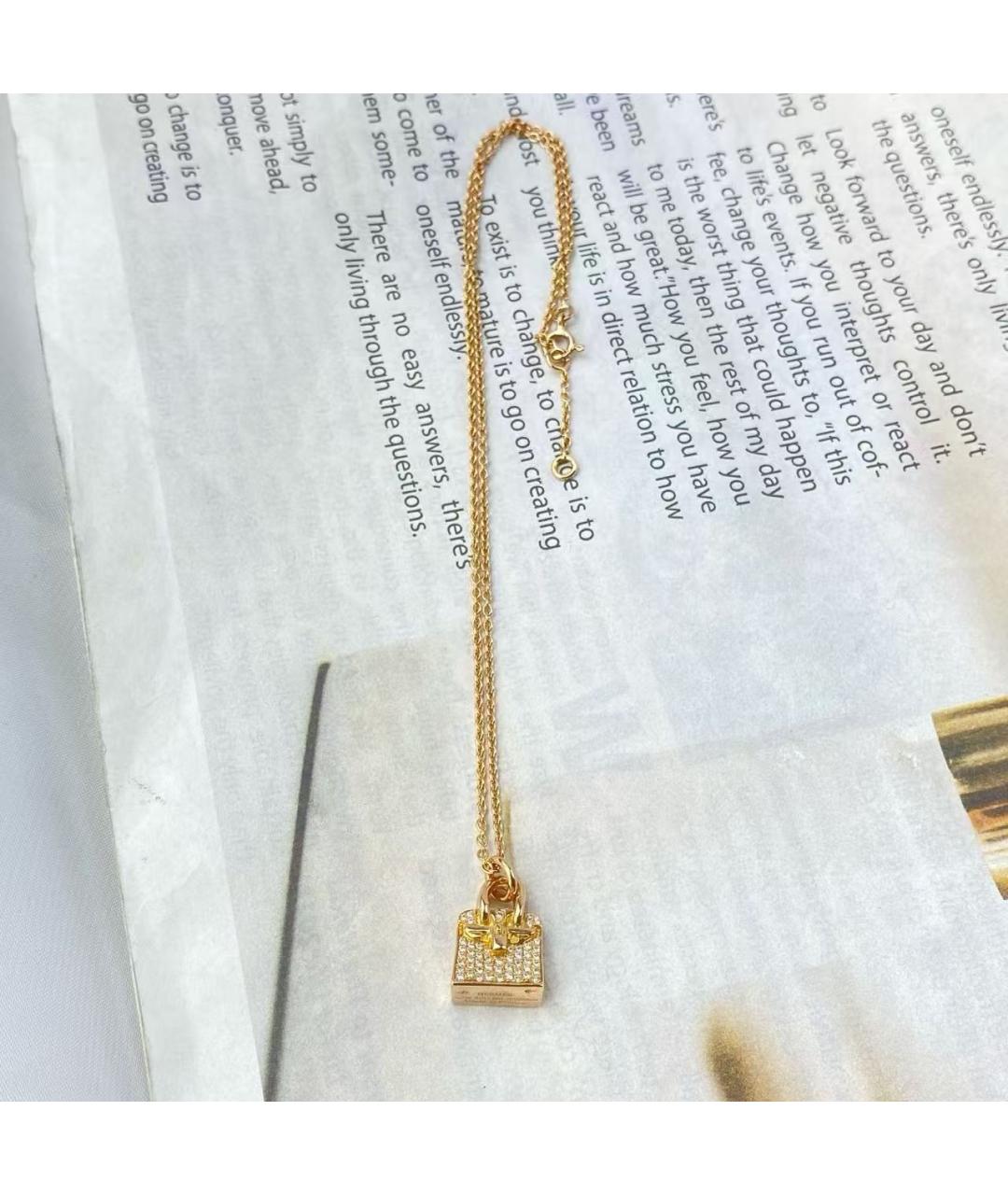 HERMES Золотая подвеска из розового золота, фото 4