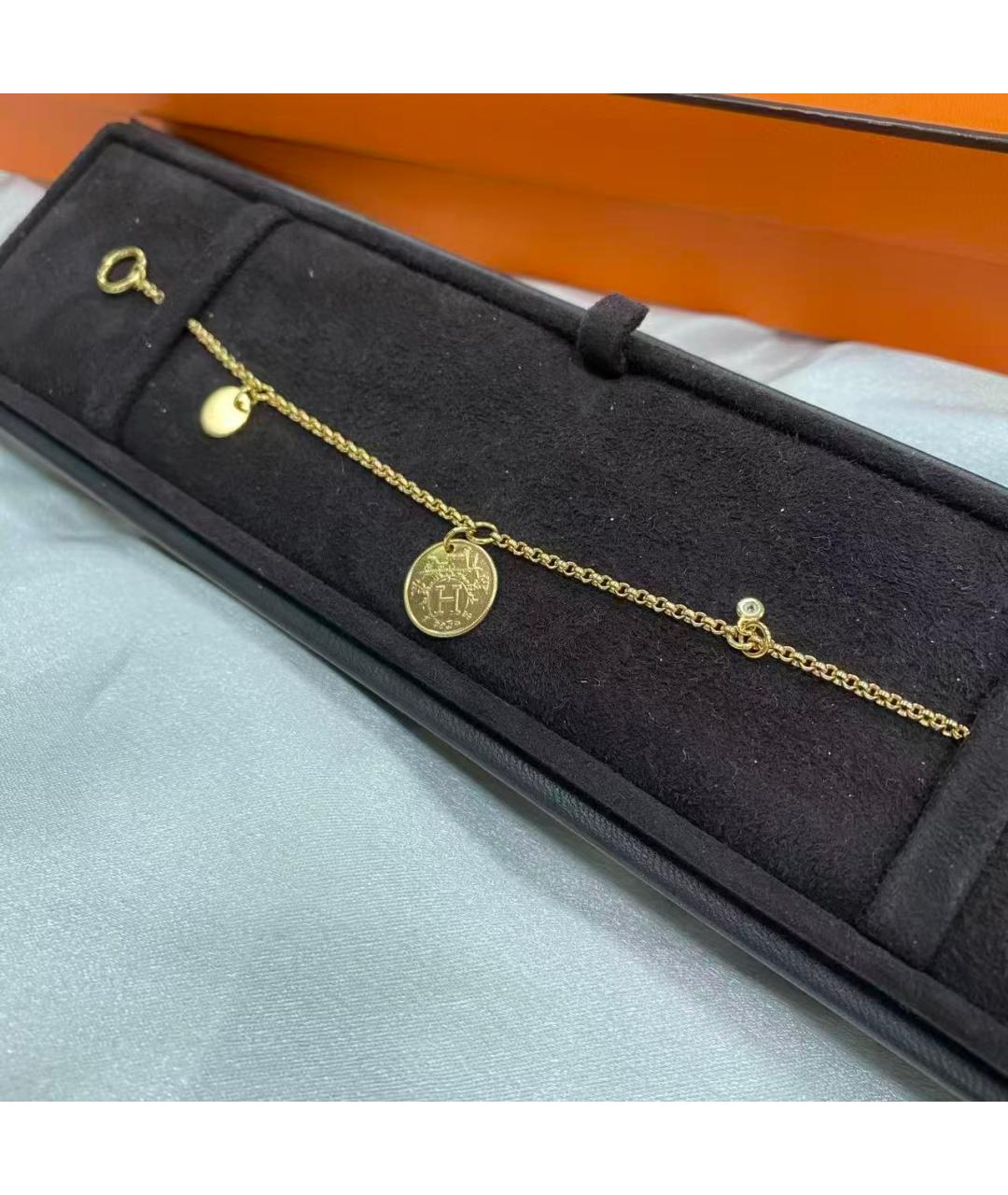 HERMES Золотой браслет, фото 4