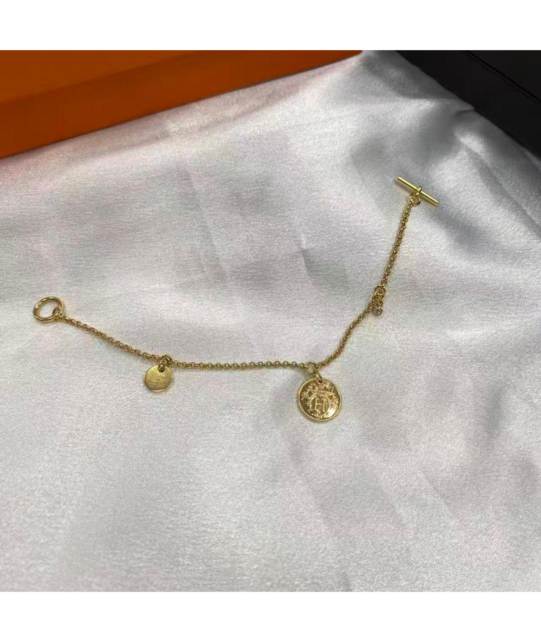 HERMES Золотой браслет, фото 2