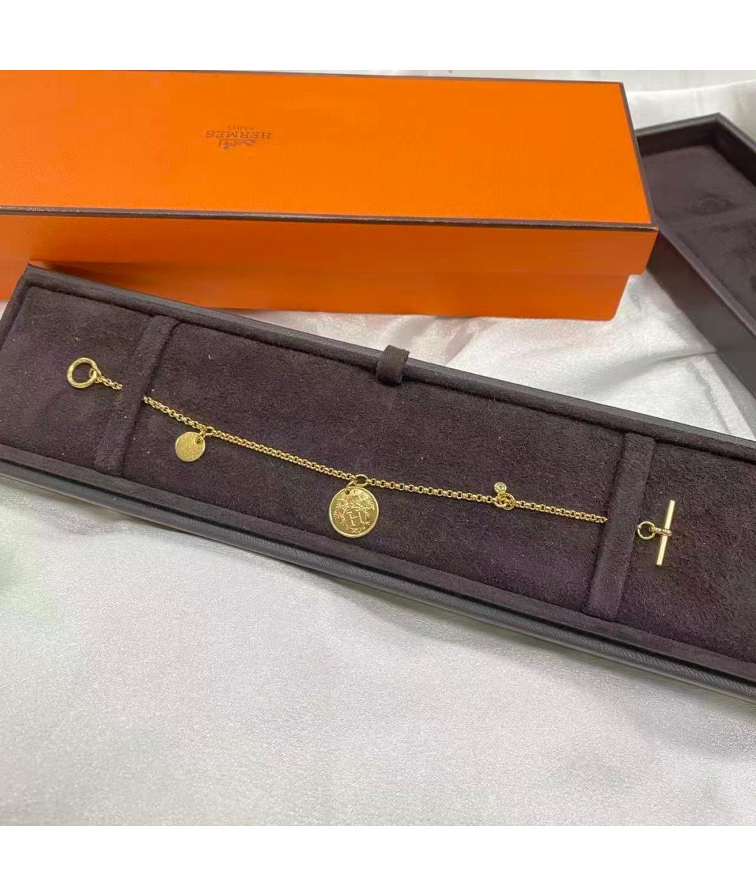 HERMES Золотой браслет, фото 5