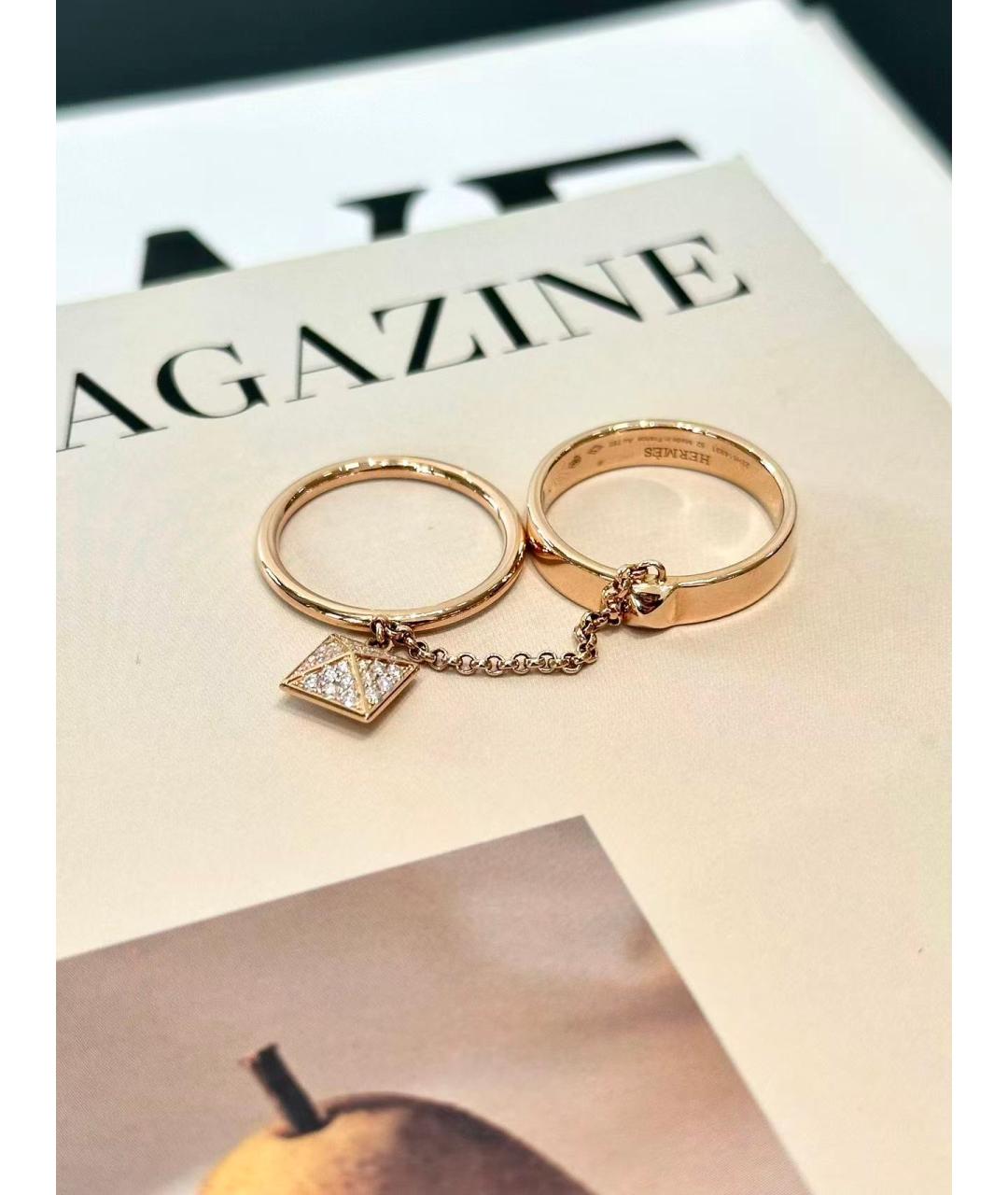 HERMES Золотое кольцо из розового золота, фото 3