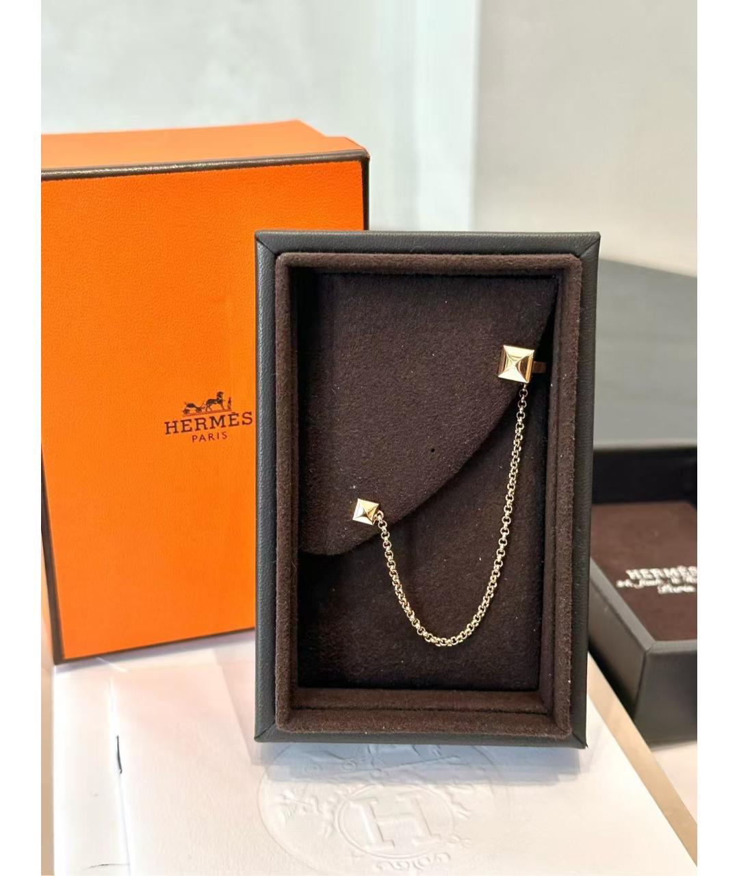 HERMES Золотые серьги из розового золота, фото 2