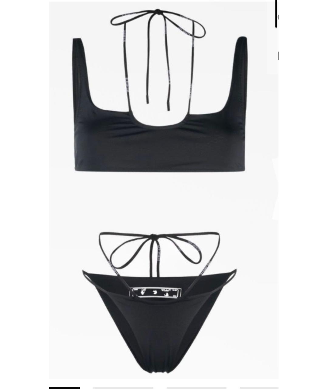 OFF-WHITE Черный полиэстеровый купальник, фото 6