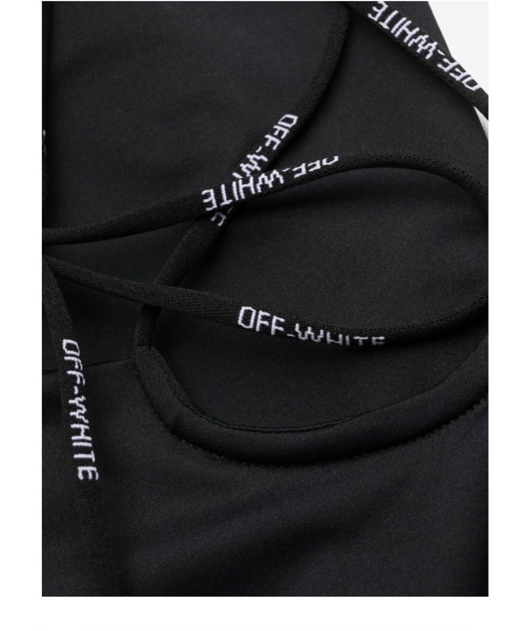 OFF-WHITE Черный полиэстеровый купальник, фото 4