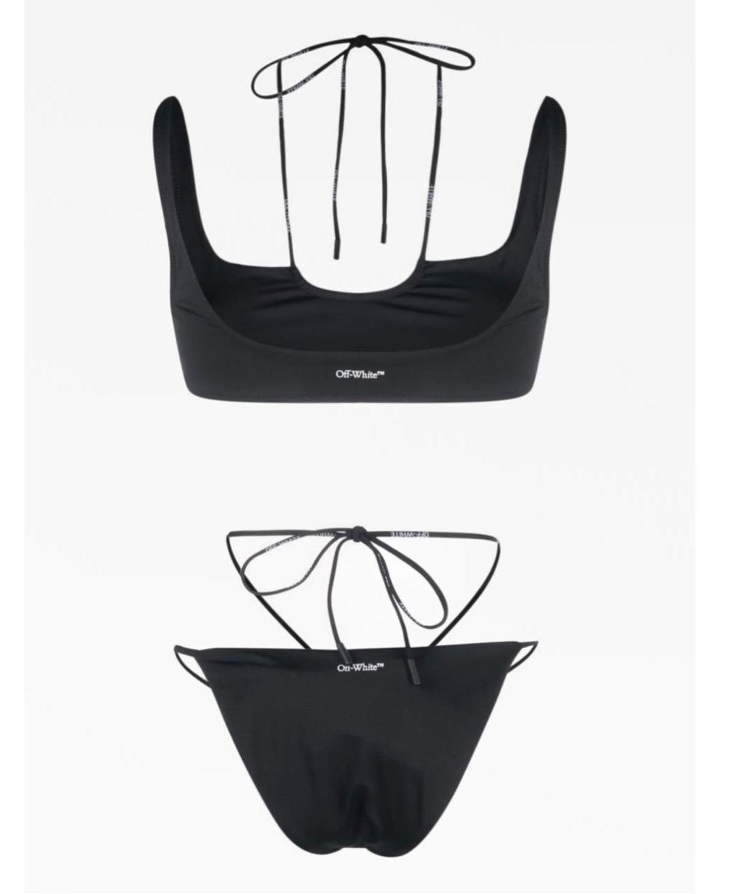 OFF-WHITE Черный полиэстеровый купальник, фото 5