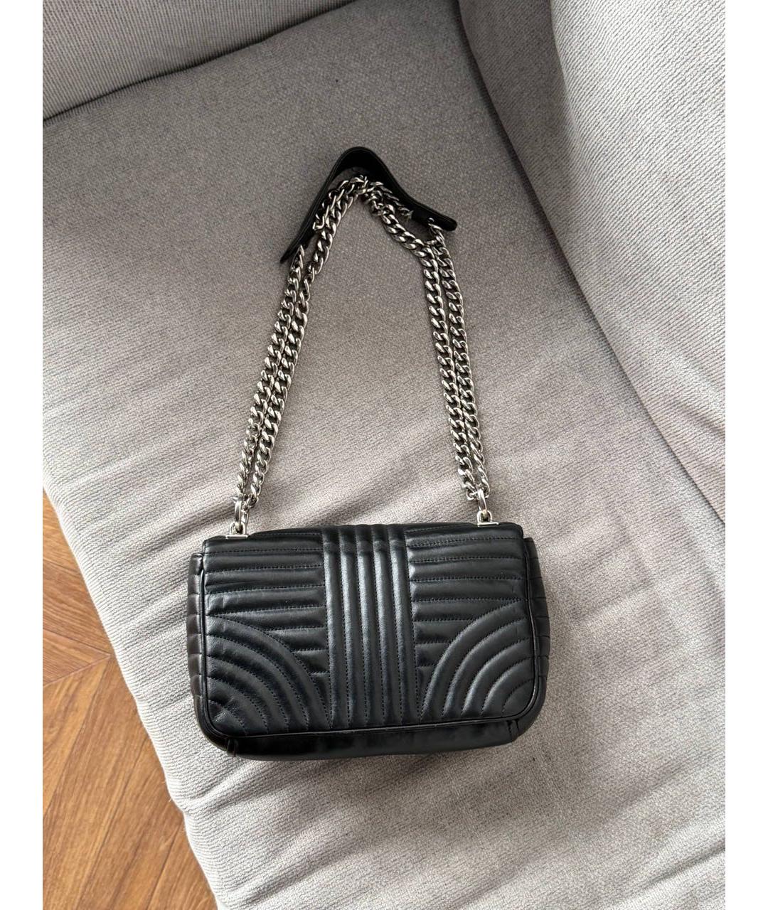 PRADA Черная кожаная сумка через плечо, фото 6