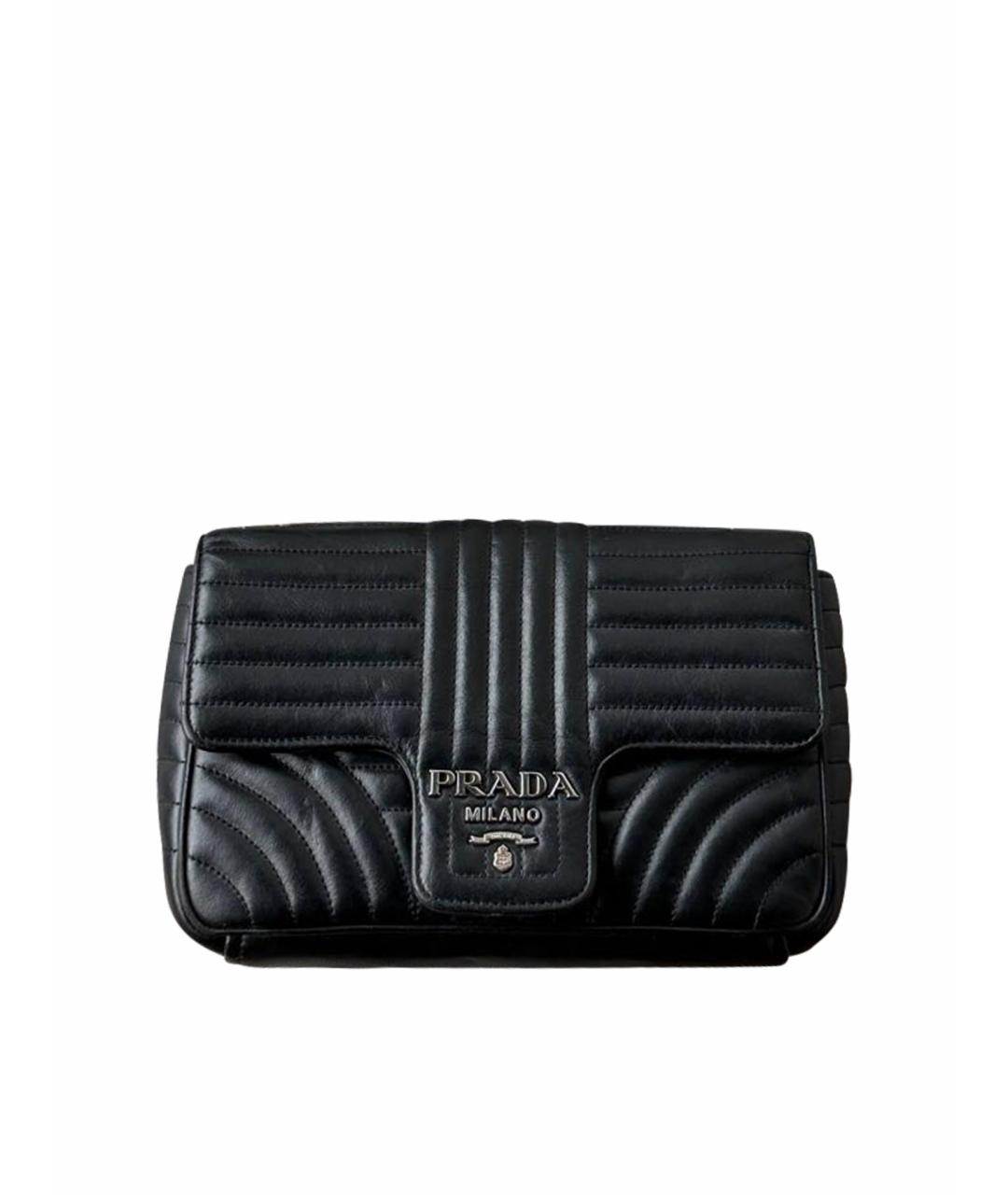 PRADA Черная кожаная сумка через плечо, фото 1
