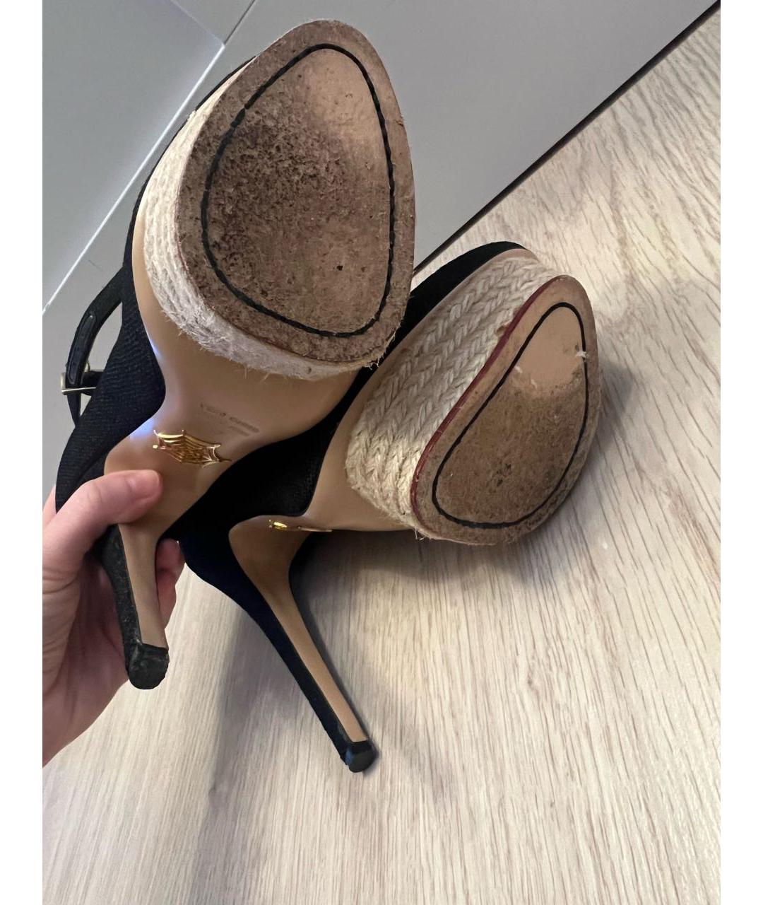 CHARLOTTE OLYMPIA Черные кожаные туфли, фото 3