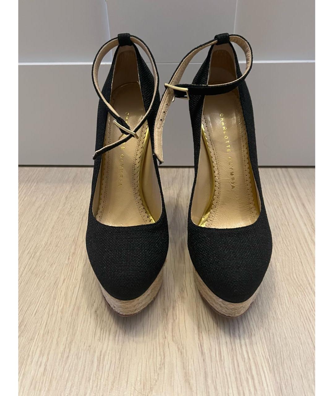 CHARLOTTE OLYMPIA Черные кожаные туфли, фото 2