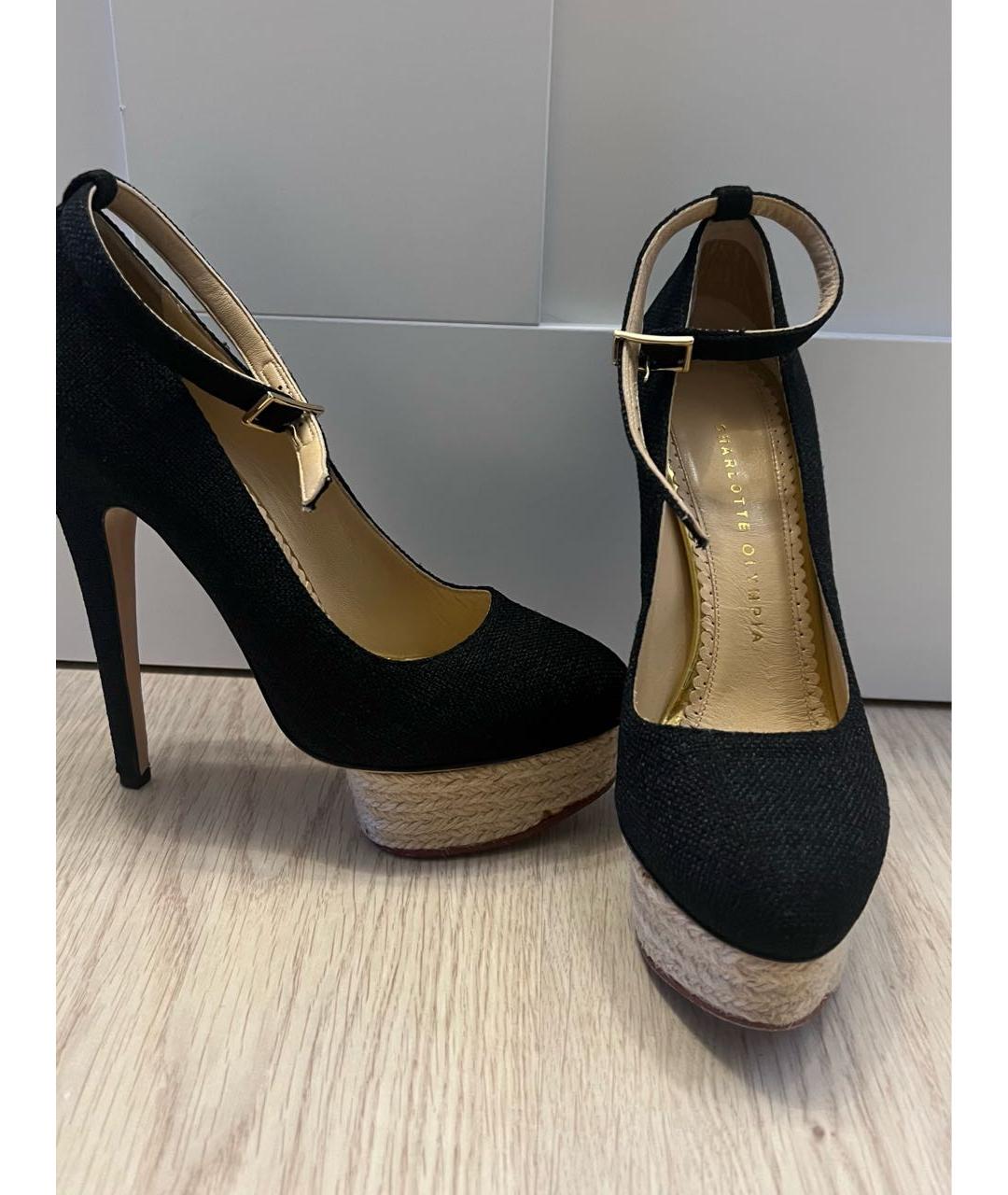 CHARLOTTE OLYMPIA Черные кожаные туфли, фото 7