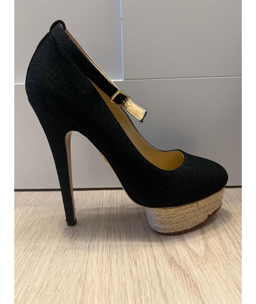 CHARLOTTE OLYMPIA Черные кожаные туфли, фото 8