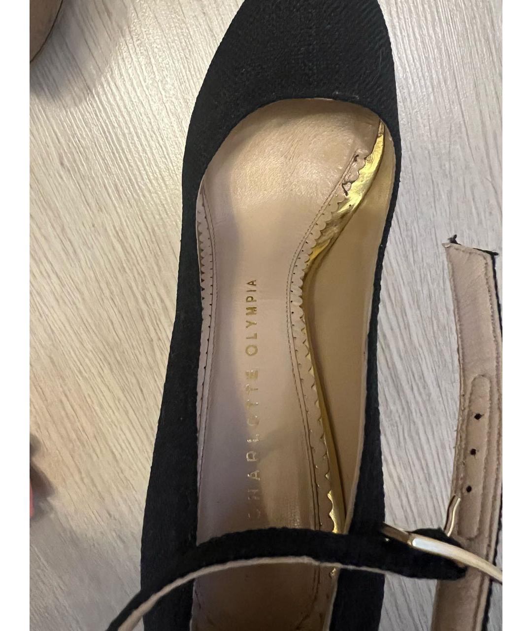 CHARLOTTE OLYMPIA Черные кожаные туфли, фото 5