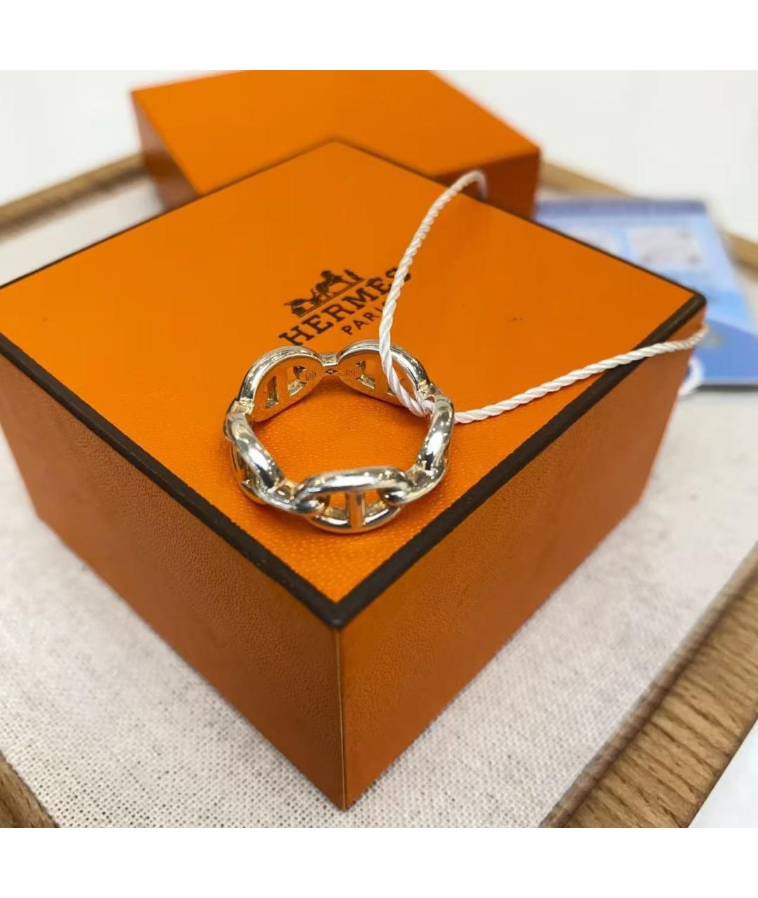 HERMES Серебряное серебряное кольцо, фото 3