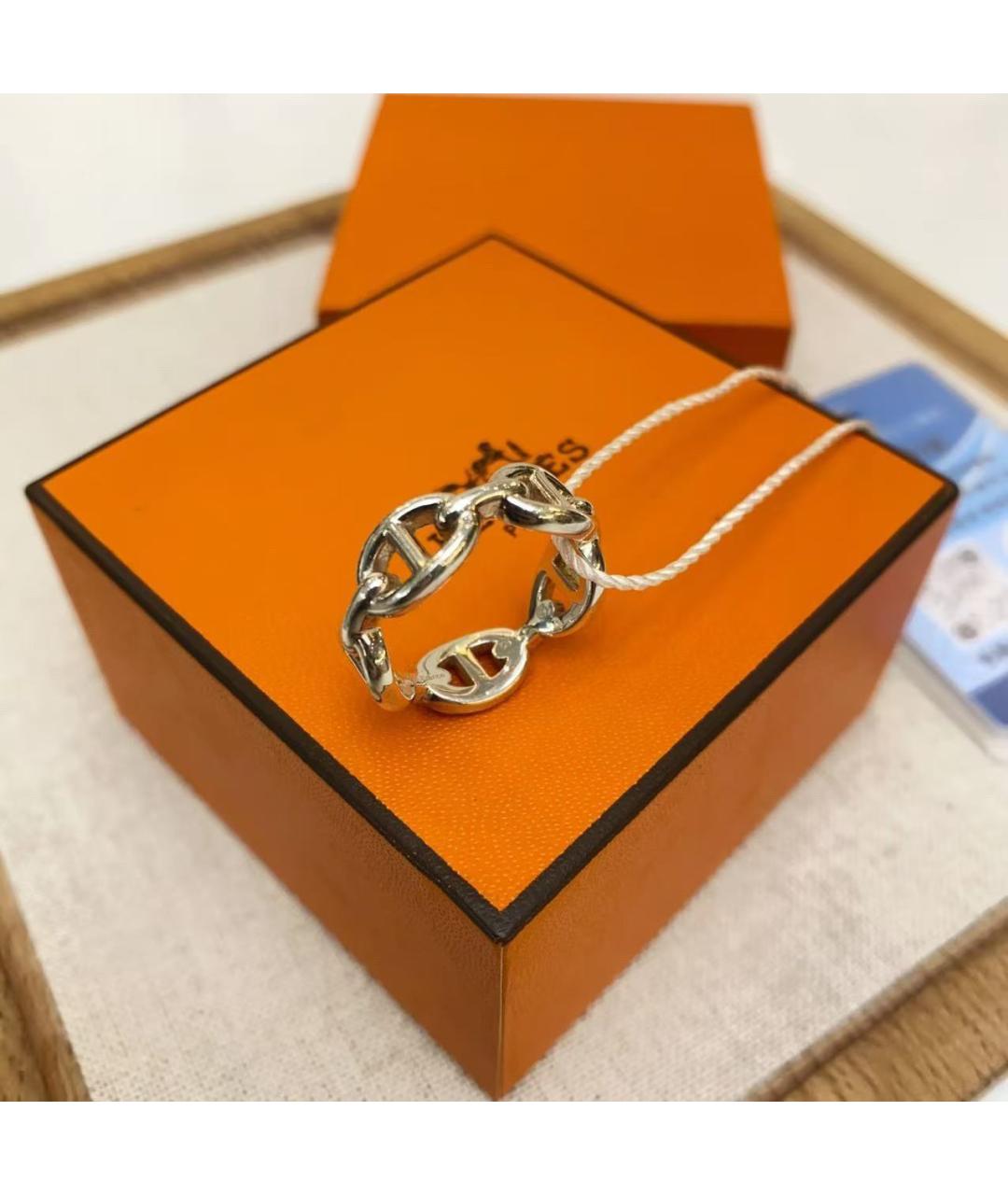 HERMES Серебряное серебряное кольцо, фото 4