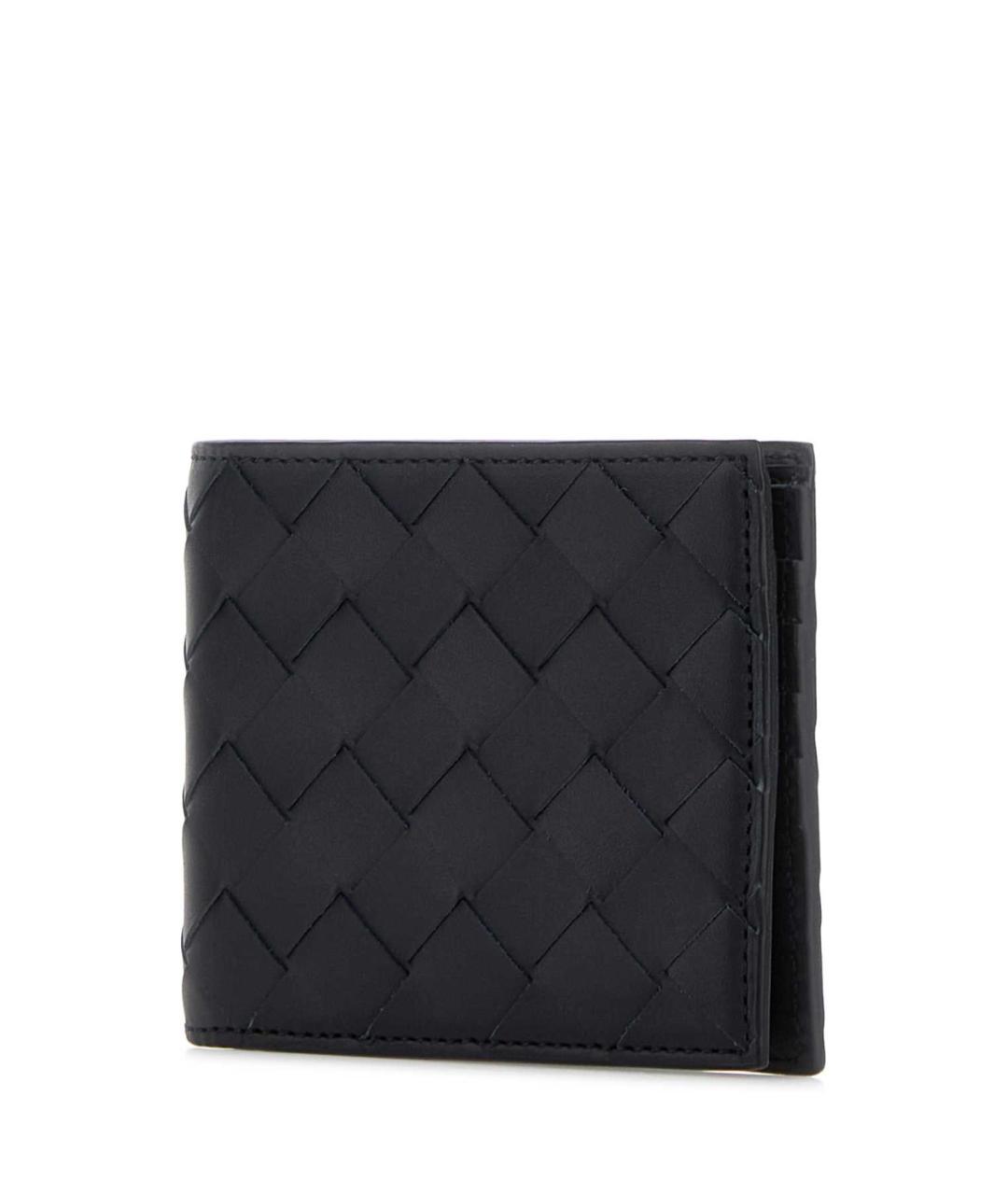BOTTEGA VENETA Темно-синий кожаный кошелек, фото 2