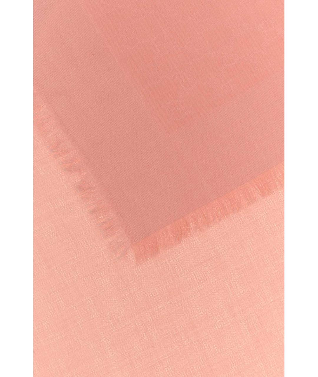 GUCCI Розовый шерстяной шарф, фото 2