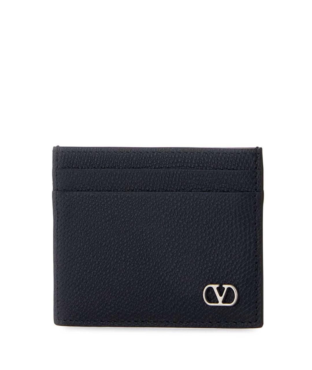 VALENTINO Синий кожаный кардхолдер, фото 2