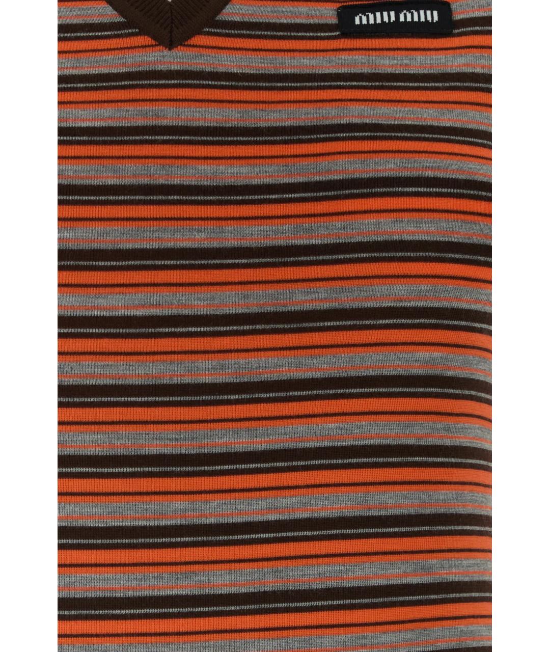 MIU MIU Мульти шерстяная жилетка, фото 3