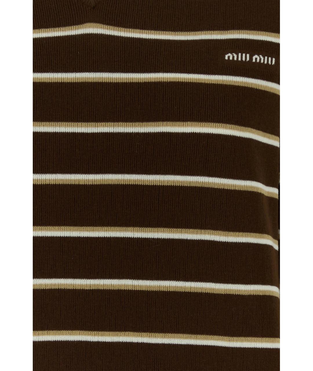 MIU MIU Мульти хлопковый джемпер / свитер, фото 3