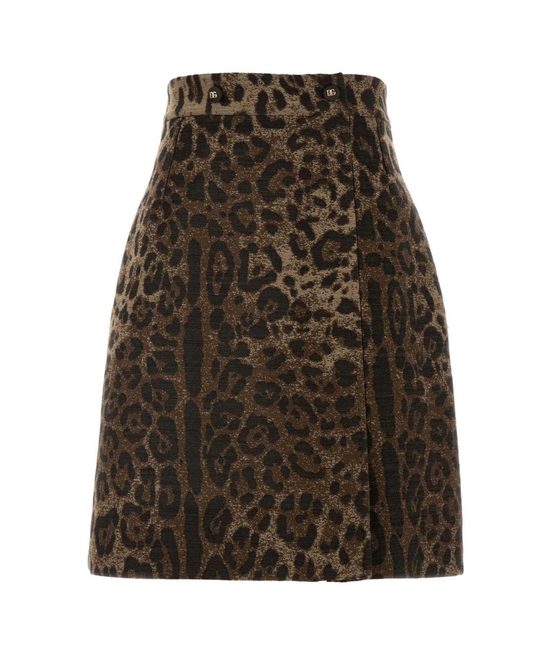 DOLCE&GABBANA Мульти шерстяная юбка миди, фото 1