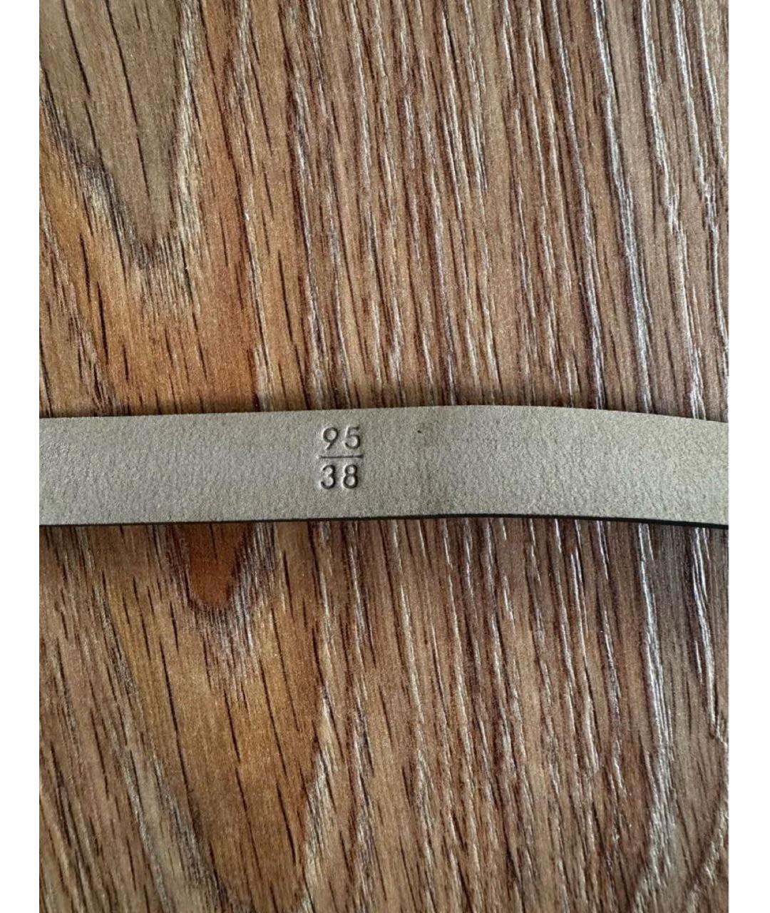 CHANEL Хаки кожаный ремень, фото 4