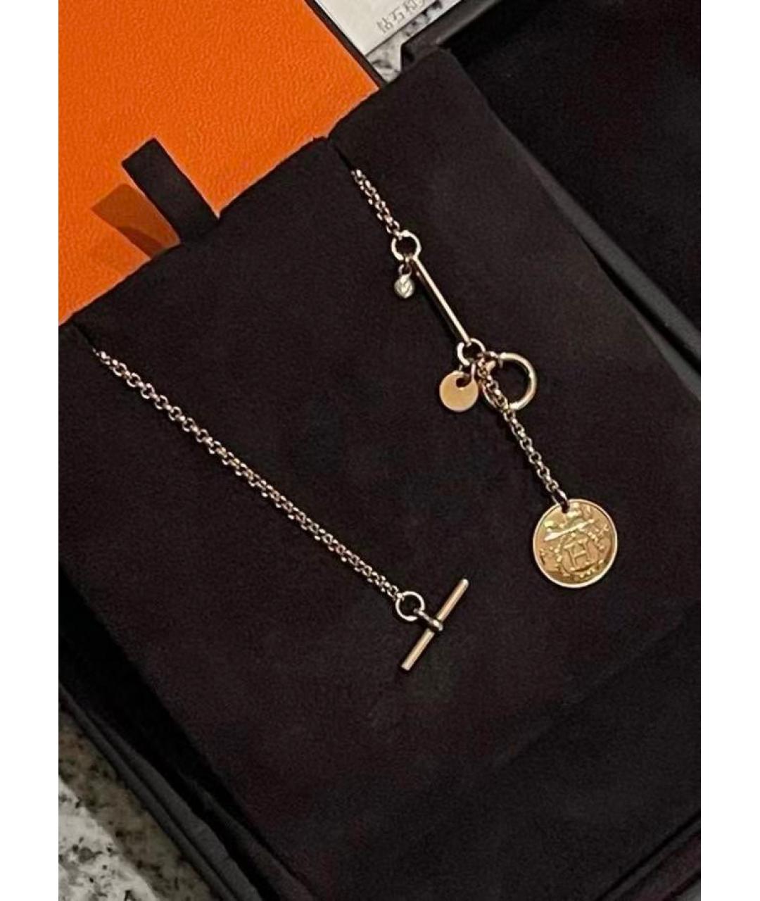 HERMES Золотое колье из розового золота, фото 4