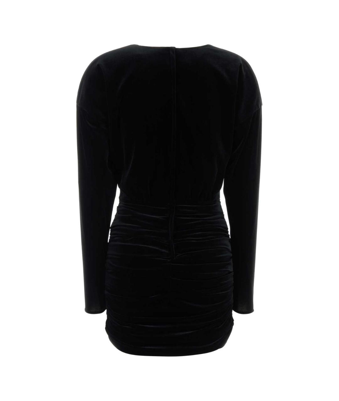 DOLCE&GABBANA Черное полиэстеровое коктейльное платье, фото 2