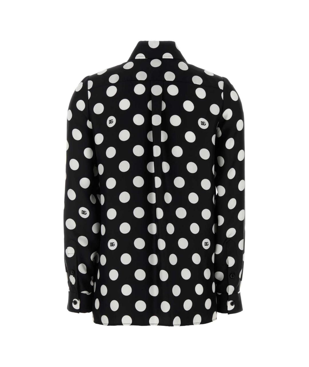 DOLCE&GABBANA Черная шелковая рубашка, фото 2