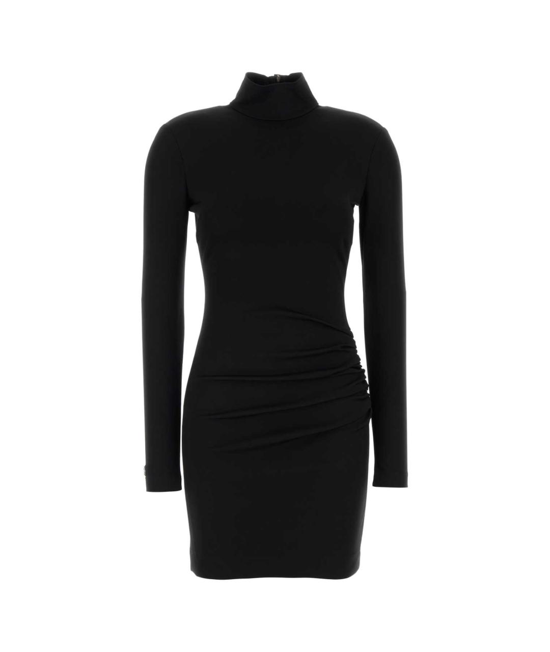 DOLCE&GABBANA Черное вискозное коктейльное платье, фото 1