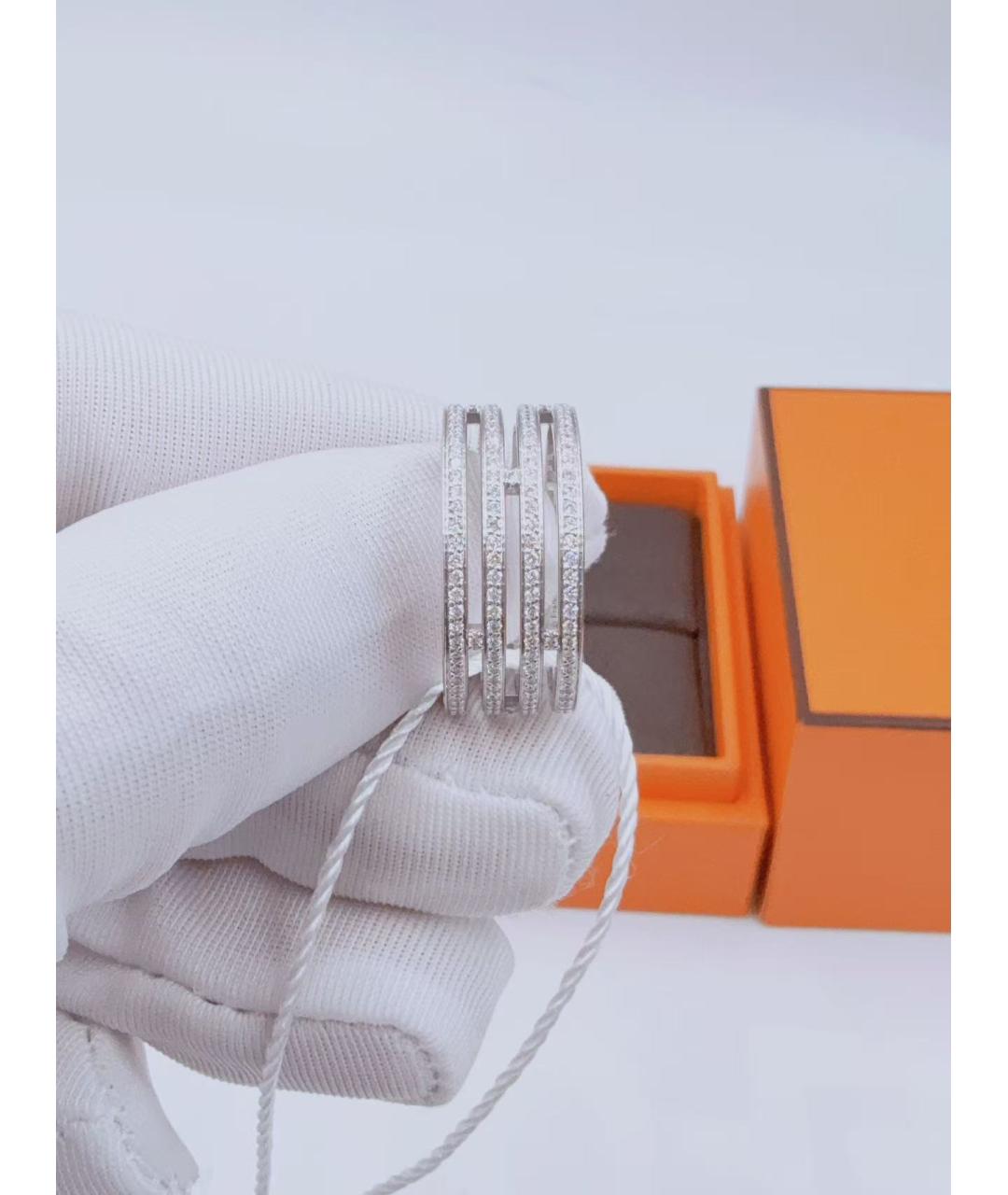 HERMES Серебряное кольцо из белого золота, фото 3