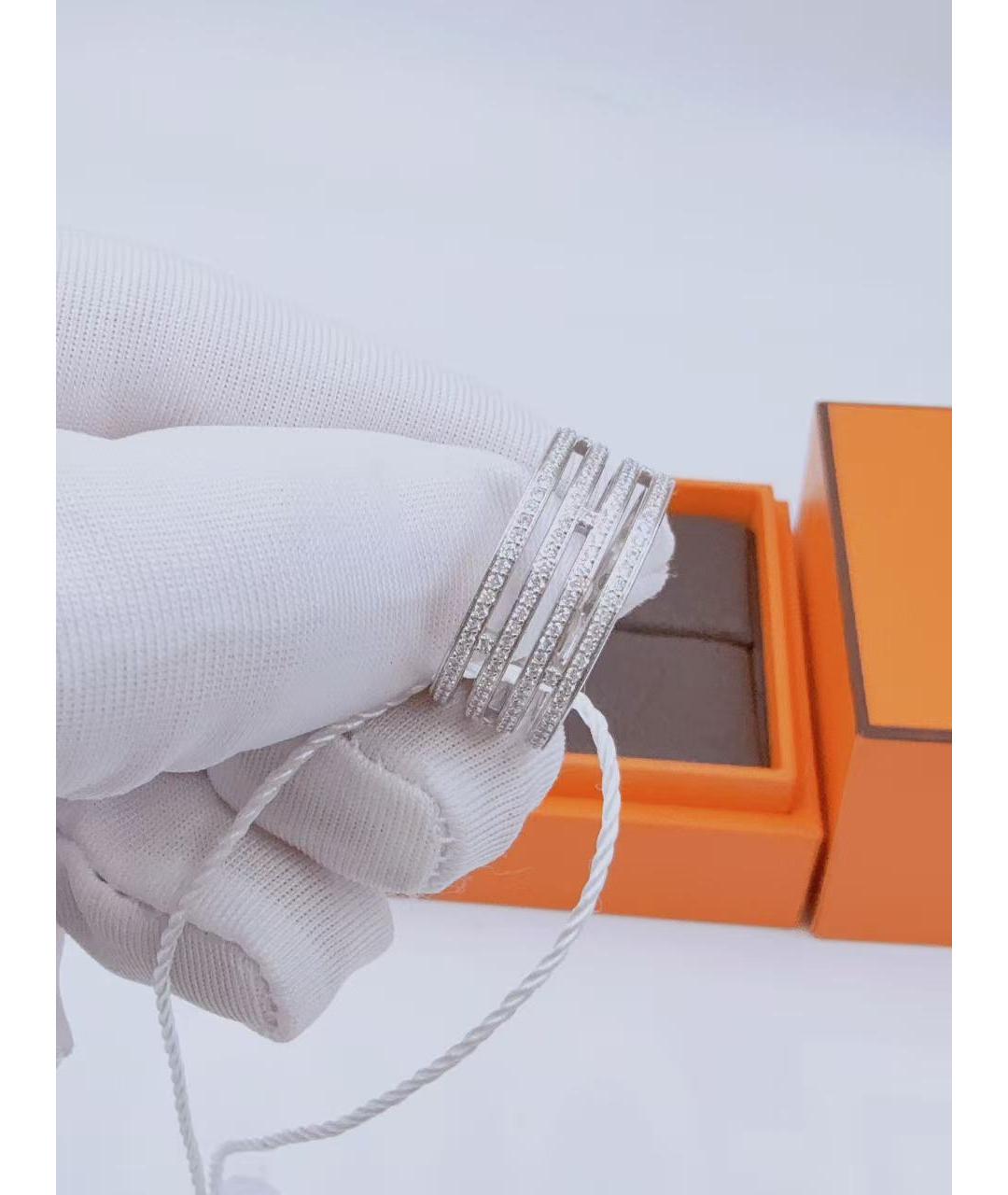 HERMES Серебряное кольцо из белого золота, фото 4