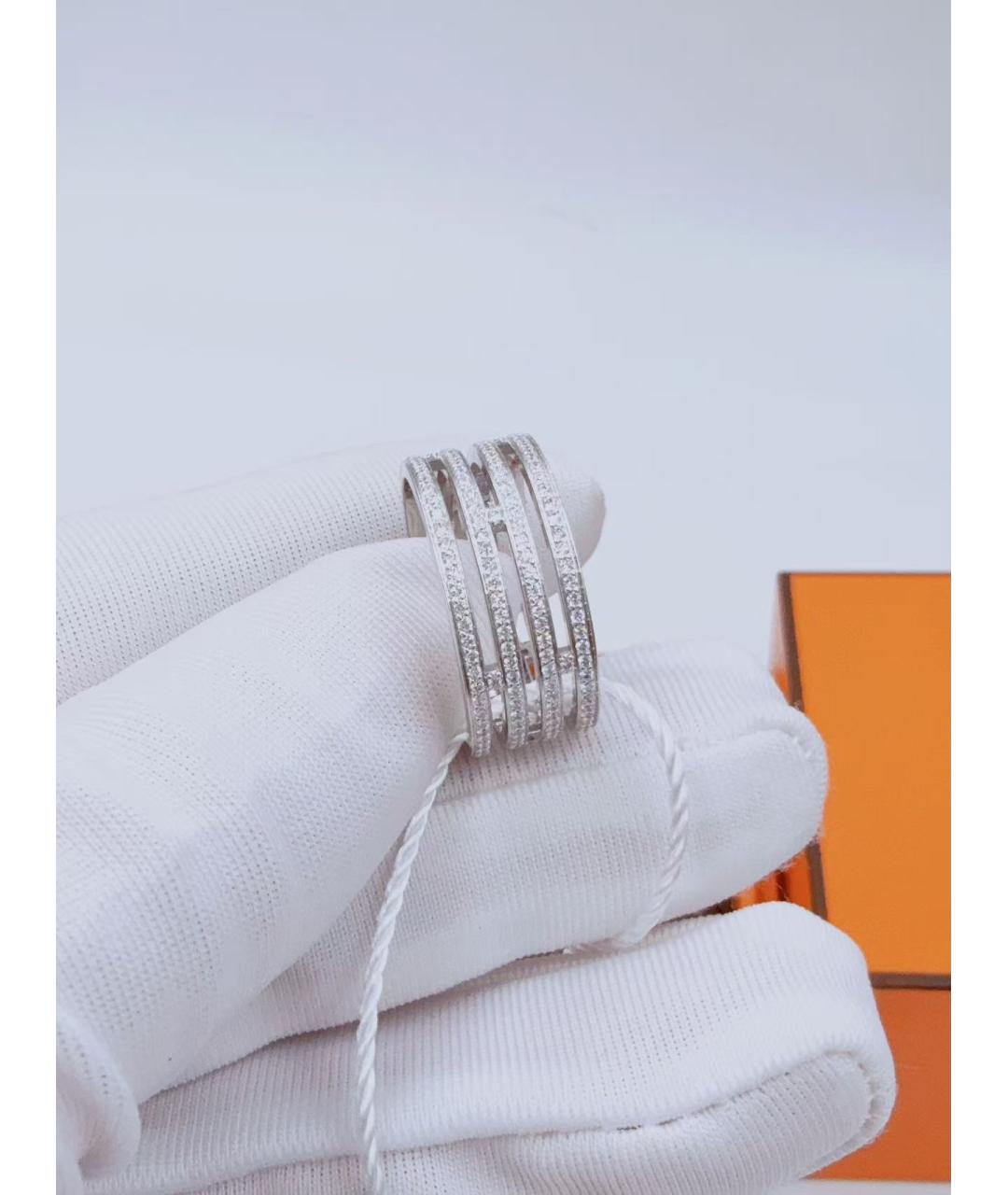 HERMES Серебряное кольцо из белого золота, фото 5