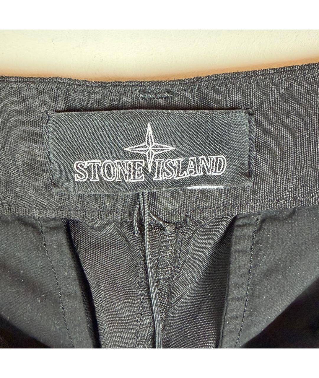 STONE ISLAND SHADOW PROJECT Черные хлопковые повседневные брюки, фото 3