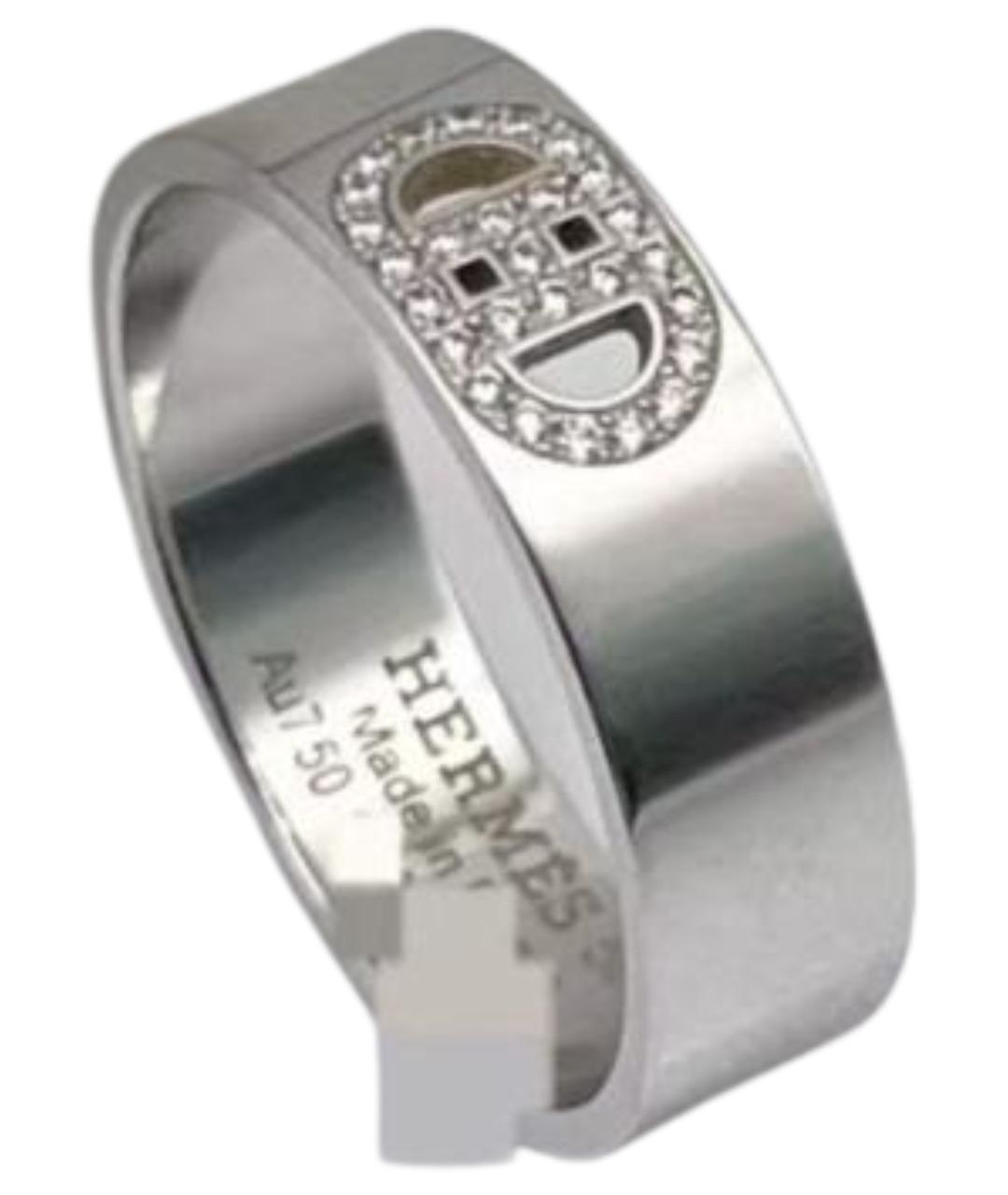 HERMES Серебряное кольцо из белого золота, фото 1